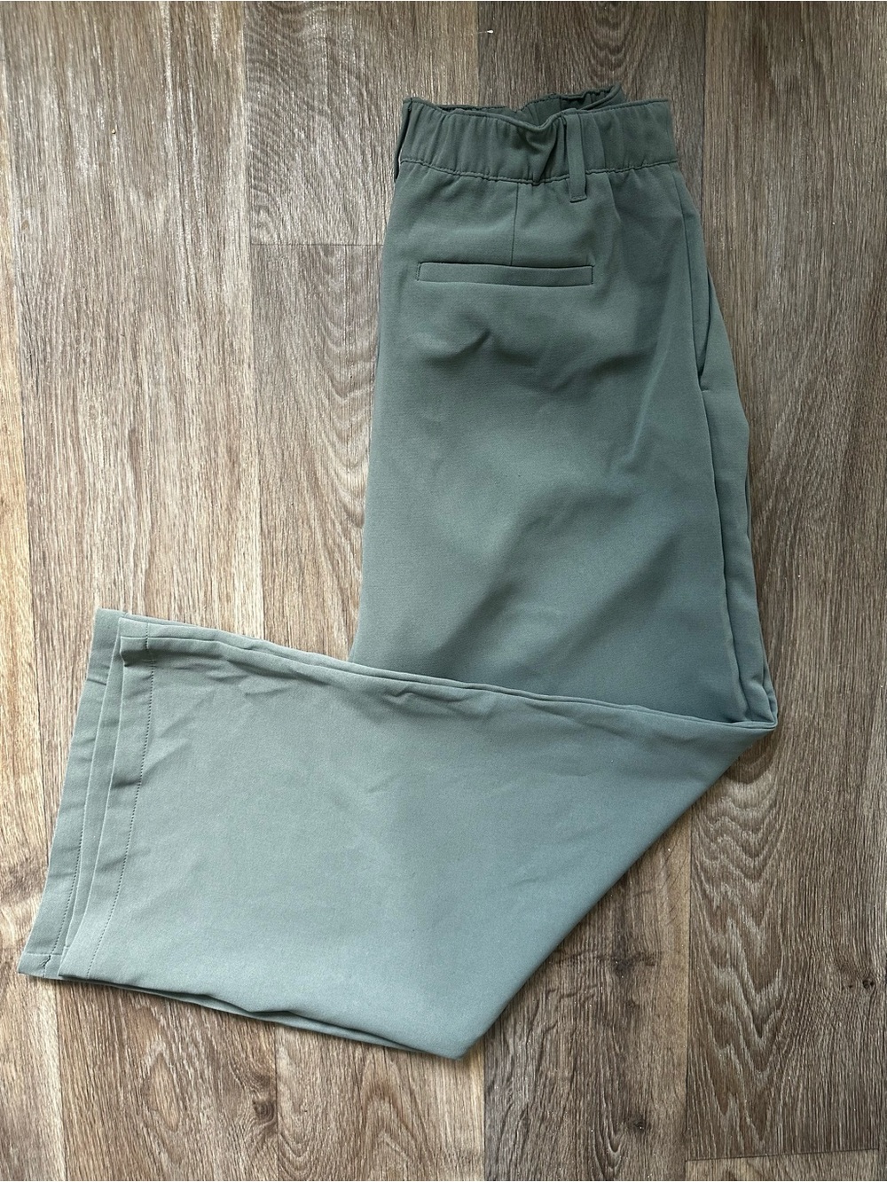 GAP Easy Wide Leg Trouser Pants Green Size 10 Workwear Comfort